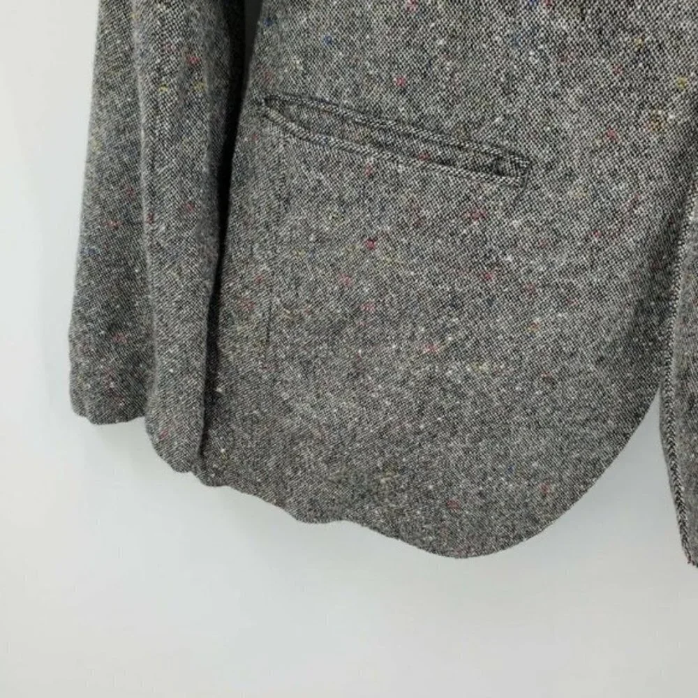 Barque New York Men's Speckled Tweed 3 Pocket Jacket Blazer Gray Size Medium‎ - Picture 3 of 8